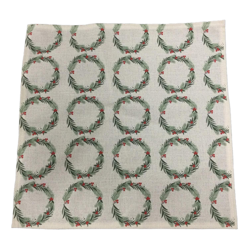 Summer Wreath Linen Napkin