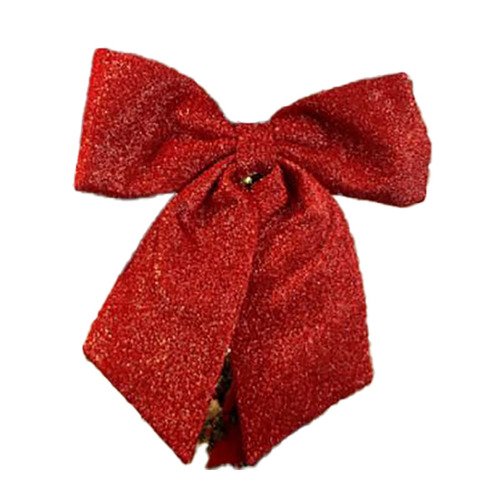 Red Shimmer  Hanging Christmas Bow