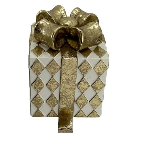 Ivory Gold Diamonds  Gift Box Stocking Holder