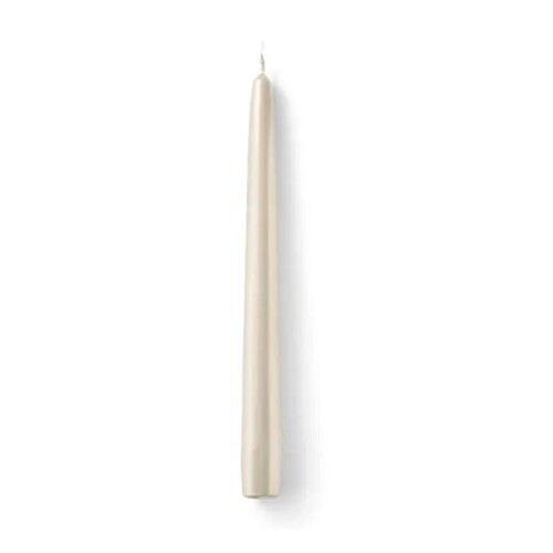 Champagne Pearl Taper Candle  24cm H