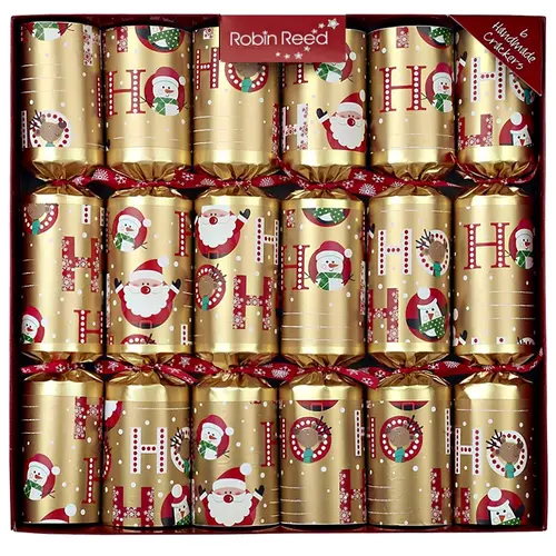 Racing Santa Ho Ho Ho Crackers  6pk