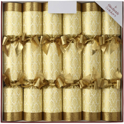 Gold Damask XL Christmas Cracker 6pk