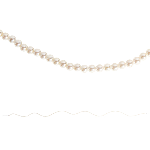 Champagne Wishes Wired Pearl Christmas Garland 1.8m