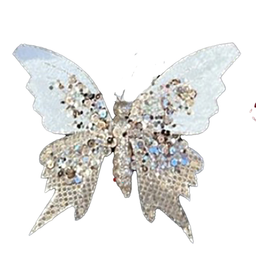 Champagne White   Butterfly Clip