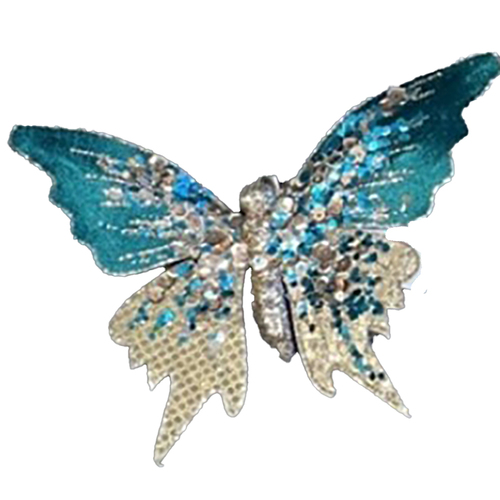 Teal  Butterfly Clip